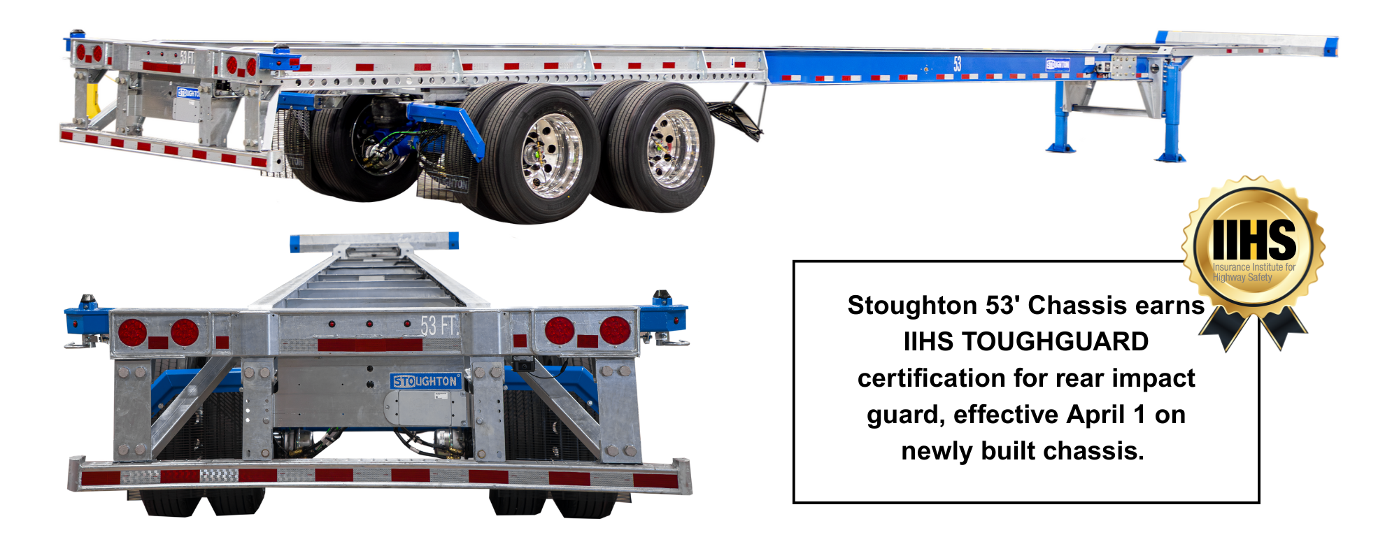 53' Chassis with IIHS rear guard